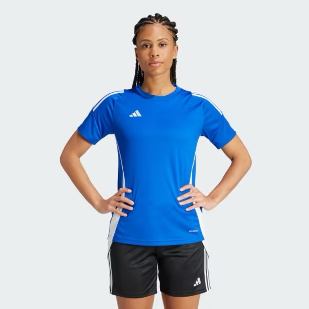 Adidas Women's Vibrant Blue Jersey Top